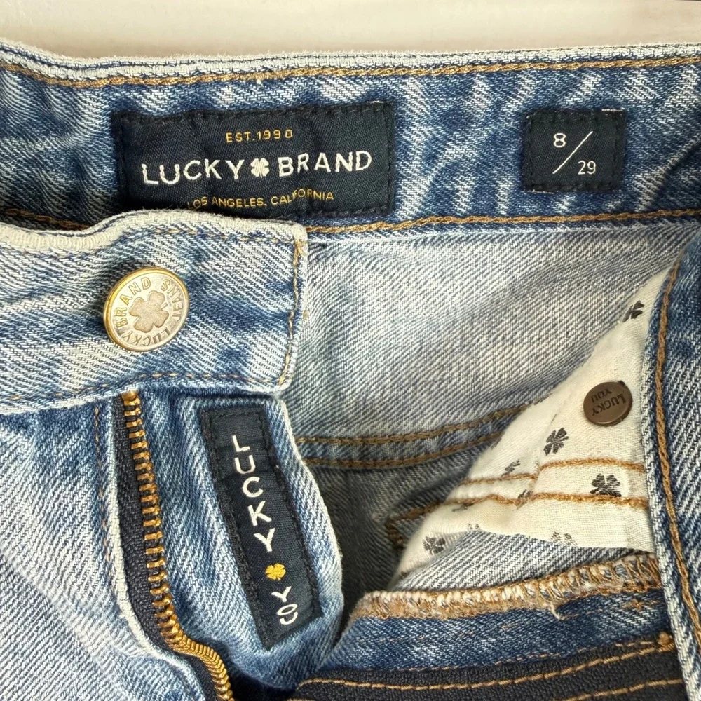 Lucky‎ Brand Womens Light Wash Distressed Denim Cutoff Shorts Size 8 29 *altered